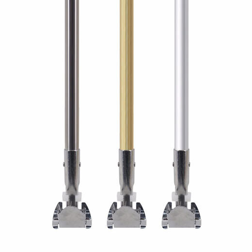 加厚尘推杆 不锈钢杆拖把杆 地拖排拖长杆 钢管加长镀锌杆1.5万向夹 商品图0