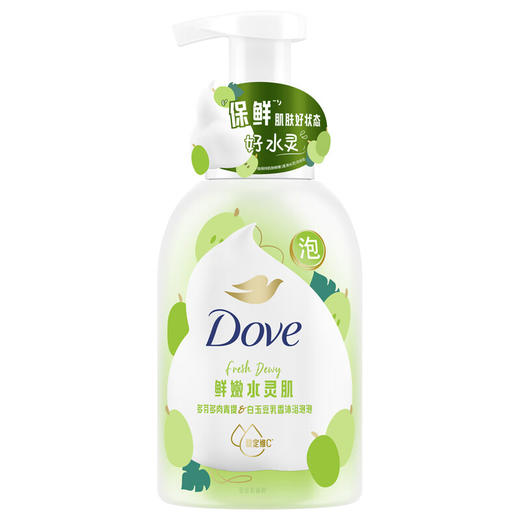 多芬（Dove)多肉青提白玉豆乳香沐浴泡泡400G 商品图0
