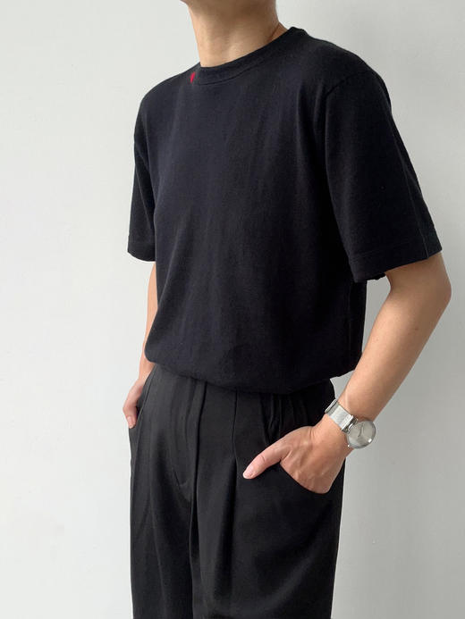 FE｜针织T恤 棉羊绒混纺 [ 黑 / 白 / 藏青 ] 商品图4