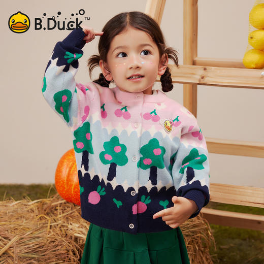 B.Duck小黄鸭童装春秋针织开衫90-130 FF3612041 商品图0