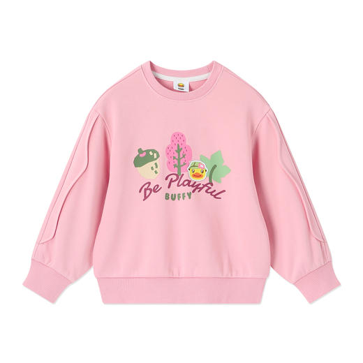 B.Duck小黄鸭童装春秋圆领卫衣105-150 FF3608061 商品图3