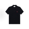 AMI 男士黑色Polo纯棉 商品缩略图0