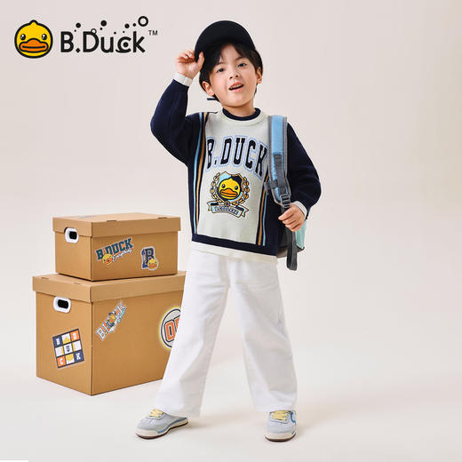 B.Duck小黄鸭童装春秋套头针织衫105-150 BF3612082 商品图1