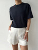 FE｜针织T恤 棉羊绒混纺 [ 黑 / 白 / 藏青 ] 商品缩略图0