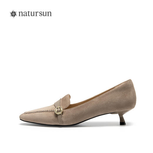 natursun复古乐福鞋女浅口单鞋气质通勤百搭显瘦女鞋N25419111 商品图2