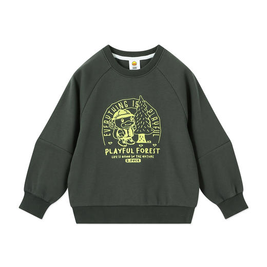 B.Duck小黄鸭童装春秋圆领卫衣105-160 BF3608022 商品图3