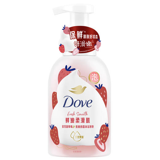 多芬（Dove)甜草莓燕麦奶香沐浴泡泡 400G 商品图0