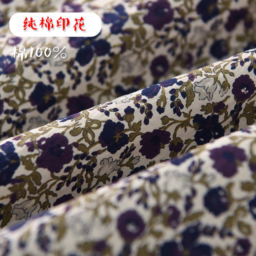 雀说新款短袖碎花连衣裙女夏高级感收腰显瘦系带长裙AL6518 商品图1