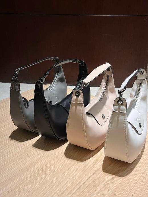 珑骧新款牛皮月牙包腋下包单肩包手提斜挎包 商品图2