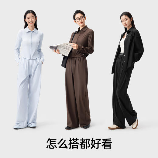 【小野和子】宽松直筒裤 商品图4