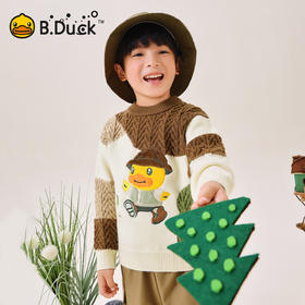 B.Duck小黄鸭童装春秋套头针织衫105-150 BF3612091