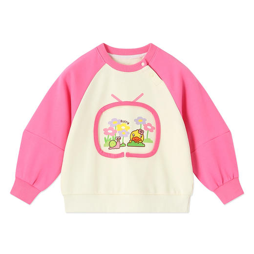 B.Duck小黄鸭童装春秋圆领卫衣90-130 FF3608041 商品图3