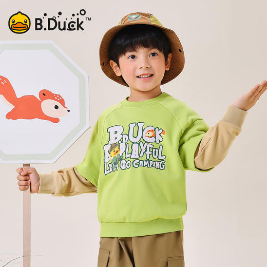 B.Duck小黄鸭童装春秋圆领卫衣105-150 BF3608020 商品图1