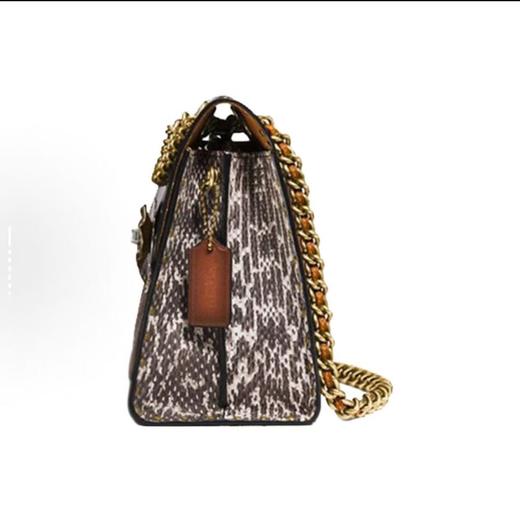 COACH Parker 26 铆钉款黑配棕 商品图2