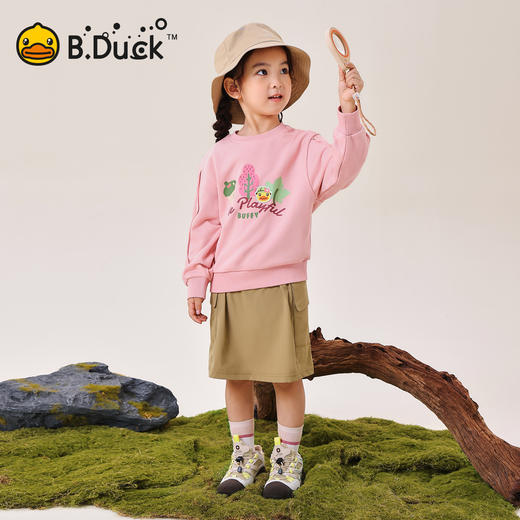 B.Duck小黄鸭童装春秋圆领卫衣105-150 FF3608061 商品图1