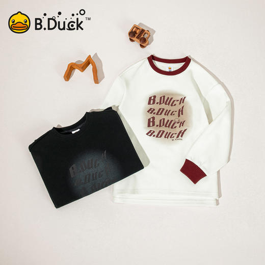 B.Duck小黄鸭童装春秋圆领卫衣110-165 BF3608999 商品图1