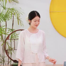 【抖音专属】圆领小衫（24710393山矾）