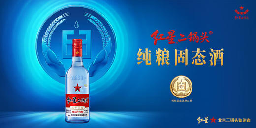 53°红星二锅头绵柔8年蓝瓶 500ml 商品图2