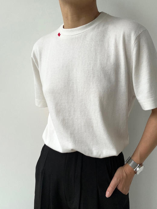 FE｜针织T恤 棉羊绒混纺 [ 黑 / 白 / 藏青 ] 商品图6