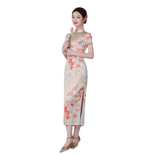 GX绝美旗袍新中式国风五一出游连衣裙2025新款年轻款少女修身收腰夏 商品图4