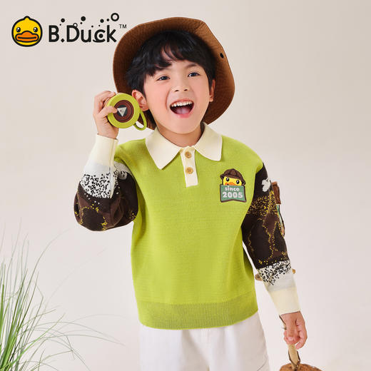 B.Duck小黄鸭童装春秋套头针织衫105-150 BF3612021 商品图0