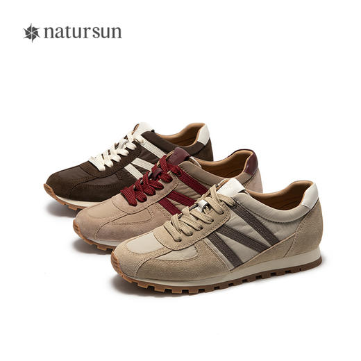natursun复古德训鞋女时尚百搭阿甘鞋运动舒适休闲鞋NN25477012 商品图4
