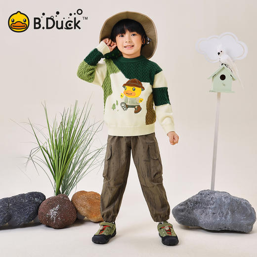 B.Duck小黄鸭童装春秋套头针织衫105-150 BF3612091 商品图1