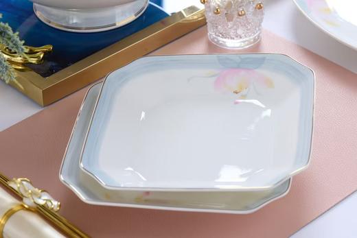 品物攸宜花韵初上12人用54头骨质瓷餐具 商品图3