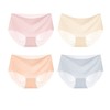 【39.9元4条】夏季女士超薄款冰丝无痕内裤 冰丝面膜裤抗菌蚕丝裆中腰内裤 商品缩略图4