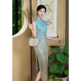 GX复古国风长款无袖旗袍2025夏季新款年轻女士时尚新中式显瘦旗袍裙
