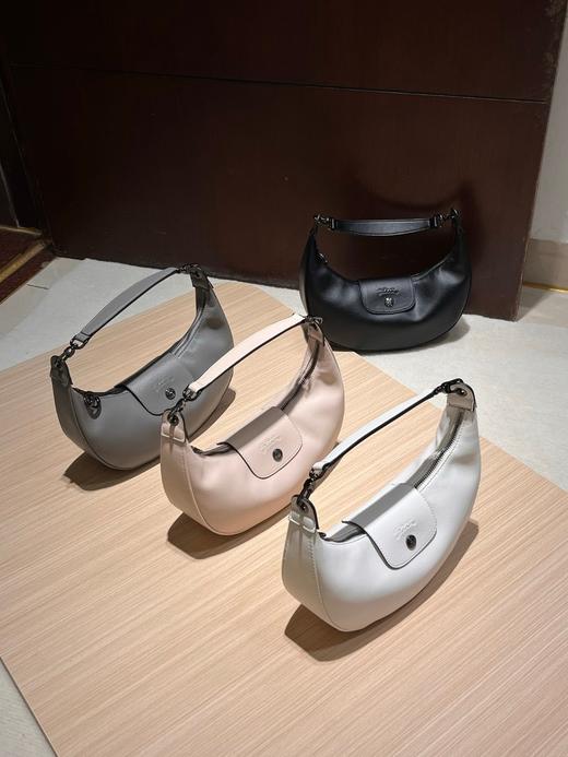 珑骧新款牛皮月牙包腋下包单肩包手提斜挎包 商品图1