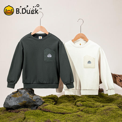 B.Duck小黄鸭童装春秋圆领卫衣110-165 BF3608525 商品图0