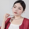 一周内发货【定制加长50厘米珍珠项链+5厘米延长链 搭配925银配件，耳钉长约11mm】小花瓣异形巴洛克珍珠项链，淡水高级感，不规则轻奢脖颈链 商品缩略图0
