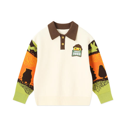 B.Duck小黄鸭童装春秋套头针织衫105-150 BF3612021 商品图3