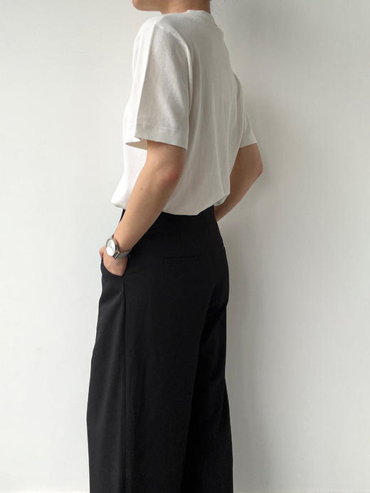 FE｜针织T恤 棉羊绒混纺 [ 黑 / 白 / 藏青 ] 商品图5