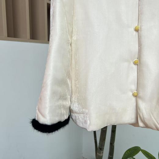 【抖音专属】新中式棉外套（24802167-山茶花-高定款） 商品图3