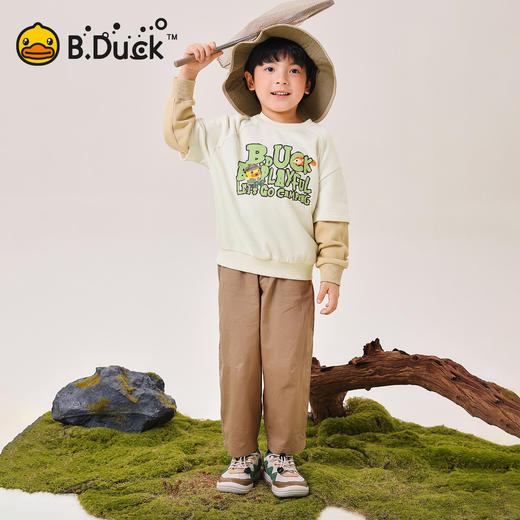 B.Duck小黄鸭童装春秋圆领卫衣105-150 BF3608020 商品图2