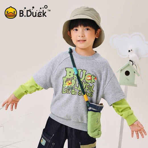 B.Duck小黄鸭童装春秋圆领卫衣105-150 BF3608020 商品图0