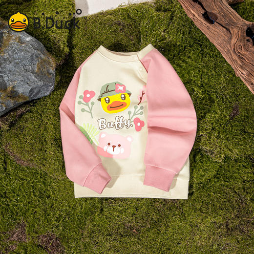B.Duck小黄鸭童装春秋圆领卫衣90-130 FF3608005 商品图0