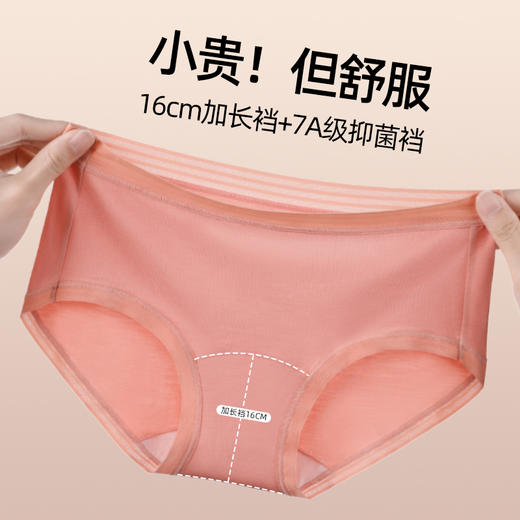 赏茜女士莫代尔中腰收腹内裤|聚乳酸+16cm加长底裆，舒适不勒 商品图3