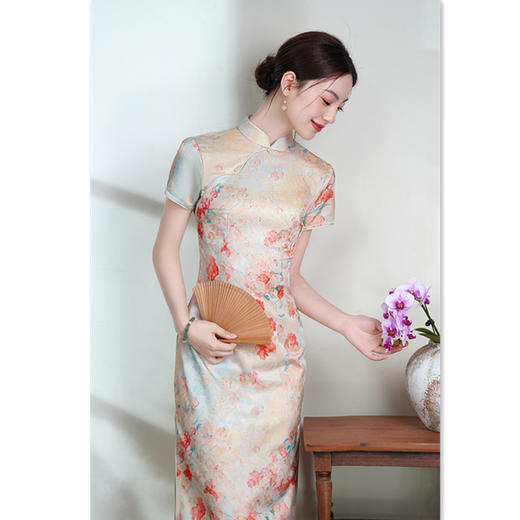 GX绝美旗袍新中式国风五一出游连衣裙2025新款年轻款少女修身收腰夏 商品图3