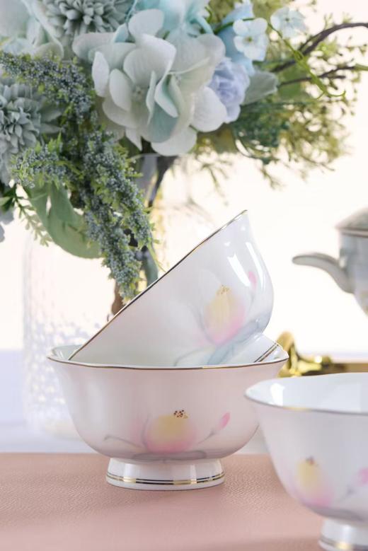 品物攸宜花韵初上12人用54头骨质瓷餐具 商品图4