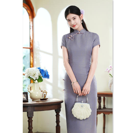 GX复古国风高级感旗袍2025夏季新款气质高端简约日常可穿旗袍 商品图2