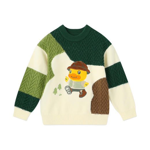 B.Duck小黄鸭童装春秋套头针织衫105-150 BF3612091 商品图3