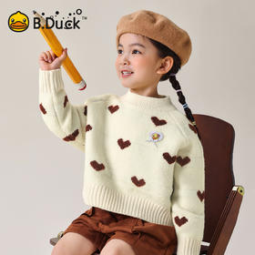 B.Duck小黄鸭童装春秋套头针织衫105-160 FF3612090