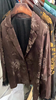 盛唐牡丹| 民国真丝老面料配鸵鸟毛西装外套-棕色 商品缩略图0