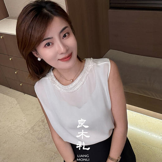 【预售7天】良木礼花边上衣（5258） 商品图0