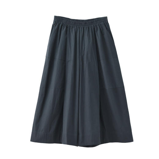 雀说新款裙裤女高腰显瘦薄款阔腿裤纯色百搭松紧腰休闲裤AL6528 商品图4