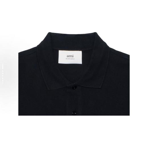 AMI 男士黑色Polo纯棉 商品图2