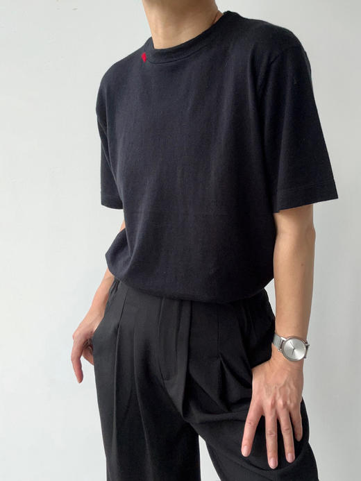 FE｜针织T恤 棉羊绒混纺 [ 黑 / 白 / 藏青 ] 商品图8